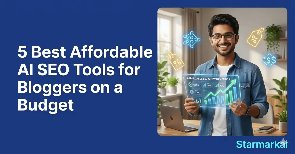 Best affordable AI-powered SEO tools recommended for budget-conscious bloggers by StarmarkAI.