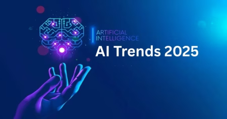 Futuristic AI trends in 2025 featuring Orb eye scan, Google Veo 3 video AI, Nvidia chips, and Telstra job impact.