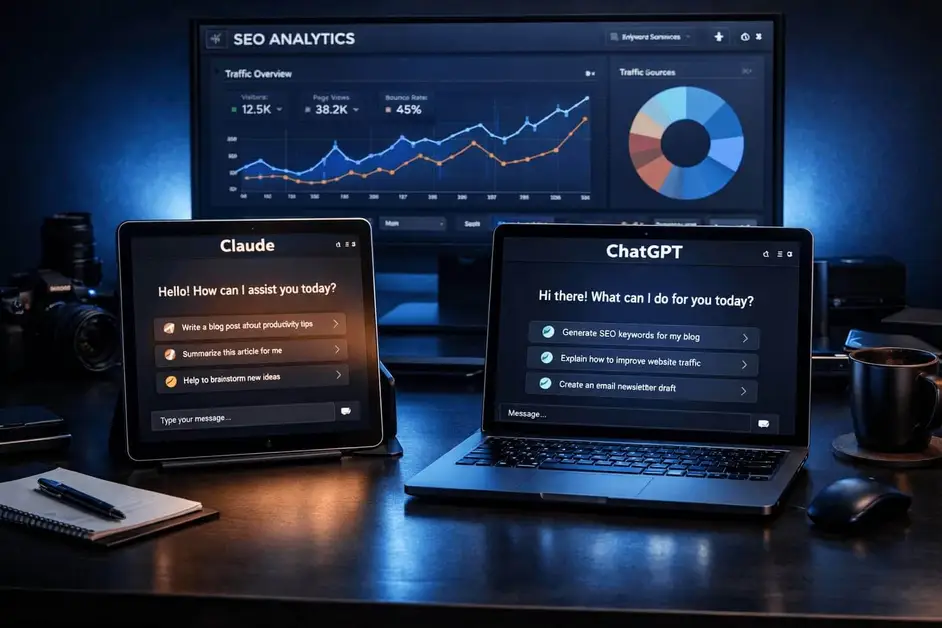 Claude vs ChatGPT for SEO comparison tested 2026 — StarmarkAI
